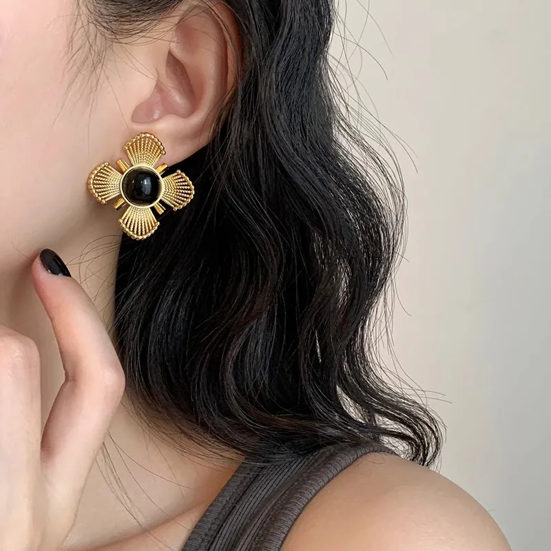 WAW Gold Plated Copper Earrings Women's-2