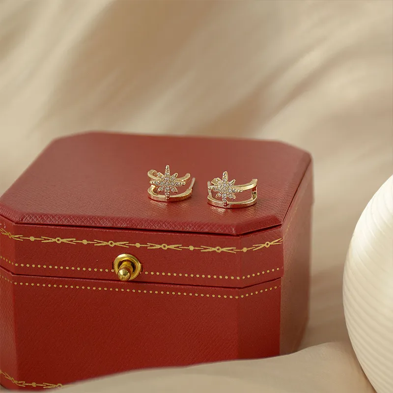 WAW Gold Plated Copper Earrings Women's-5