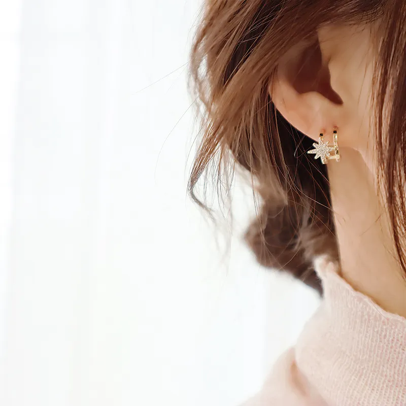 WAW Gold Plated Copper Earrings Women's-4