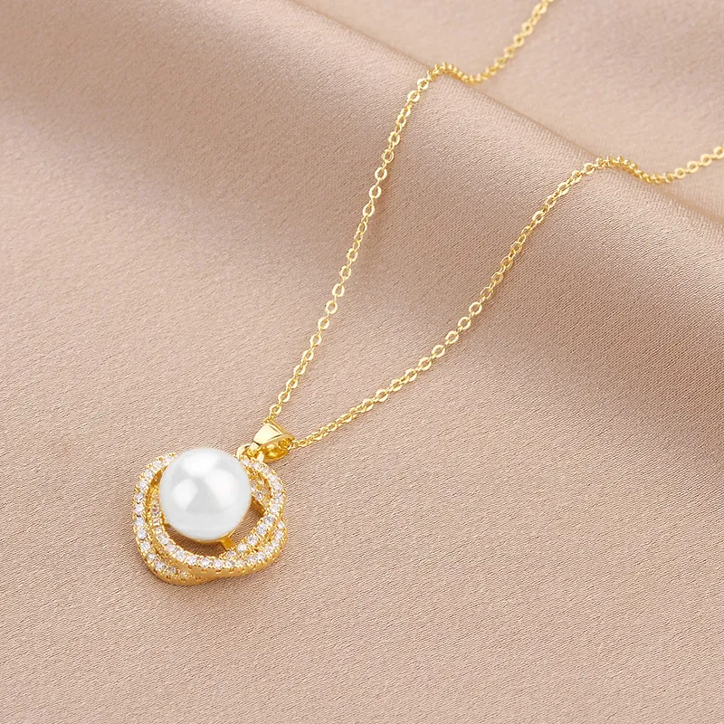 WAW Faux Pearl Necklaces Women's-1