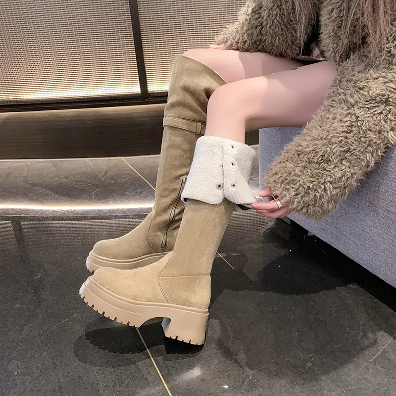 Nrillo Over The Knee Boots Unisex White-13