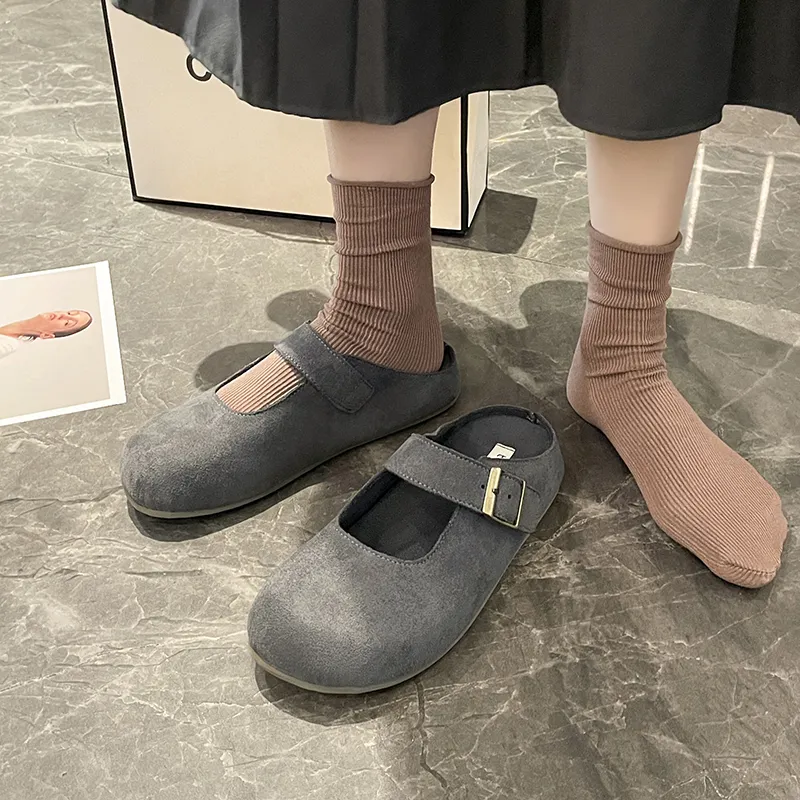 Nrillo Abrasion-Resistant Slip-Resistant Wrap-toe Slippers Women's-7
