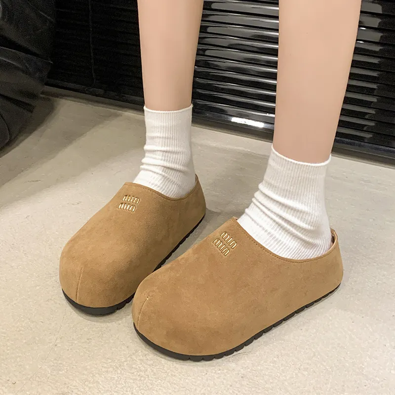 Nrillo Abrasion-Resistant Slip-Resistant Wrap-toe Slippers Women's-8