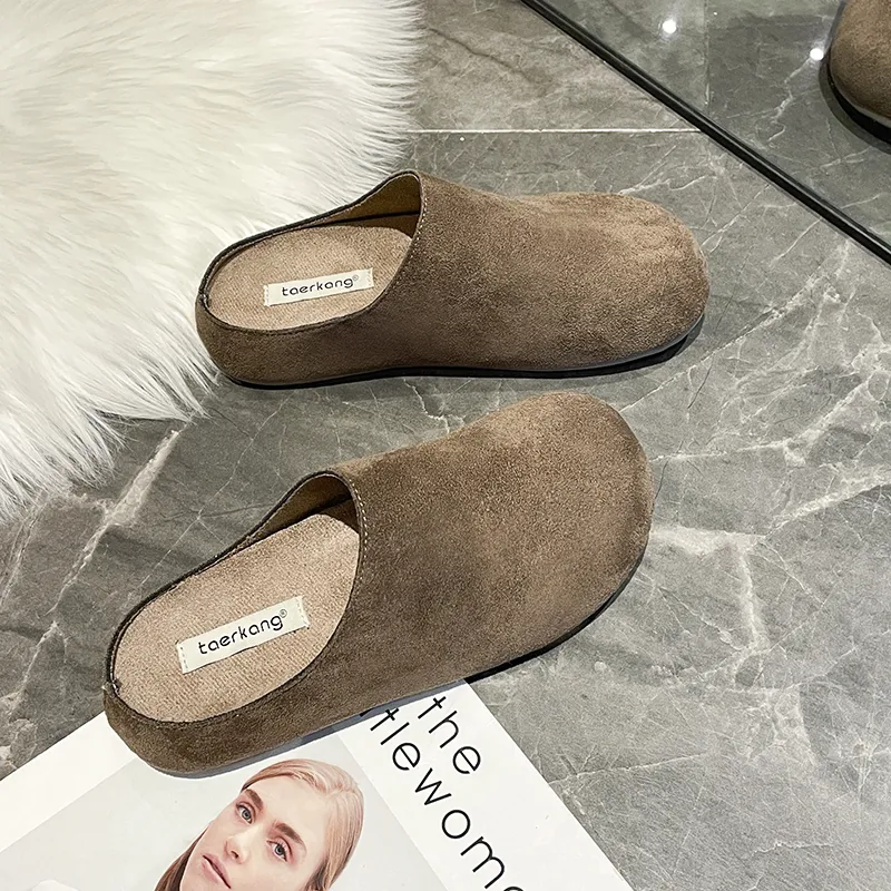 Nrillo Abrasion-Resistant Slip-Resistant Wrap-toe Slippers Women's-13