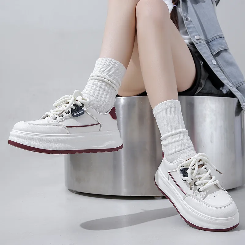 Nrillo Slip-Resistant Cushioning Wear-Resistant Balance Low-Top Skateboard Shoes Women's-9