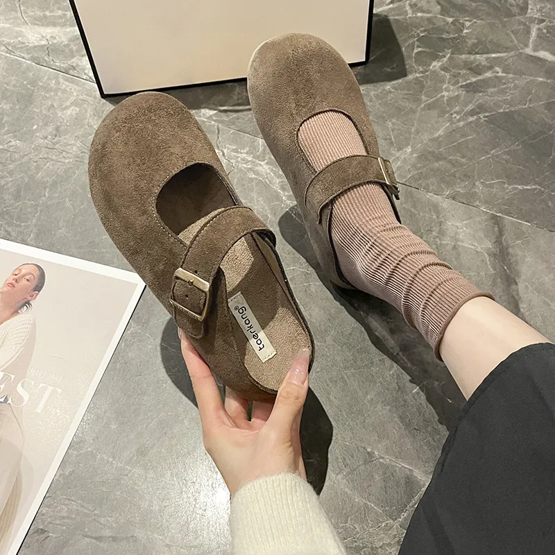 Nrillo Abrasion-Resistant Slip-Resistant Wrap-toe Slippers Women's-17