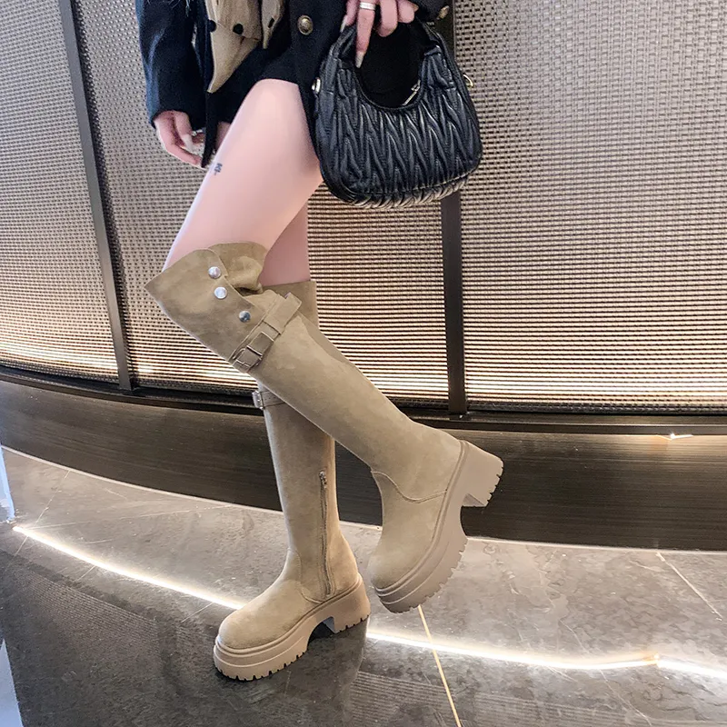Nrillo Over The Knee Boots Unisex White-9