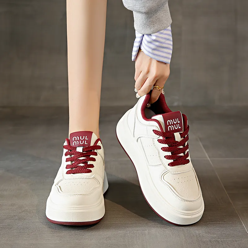 Nrillo Slip Resistant Cushioning Wear Resistant Balance Low Top Skateboard Shoes Women's-7