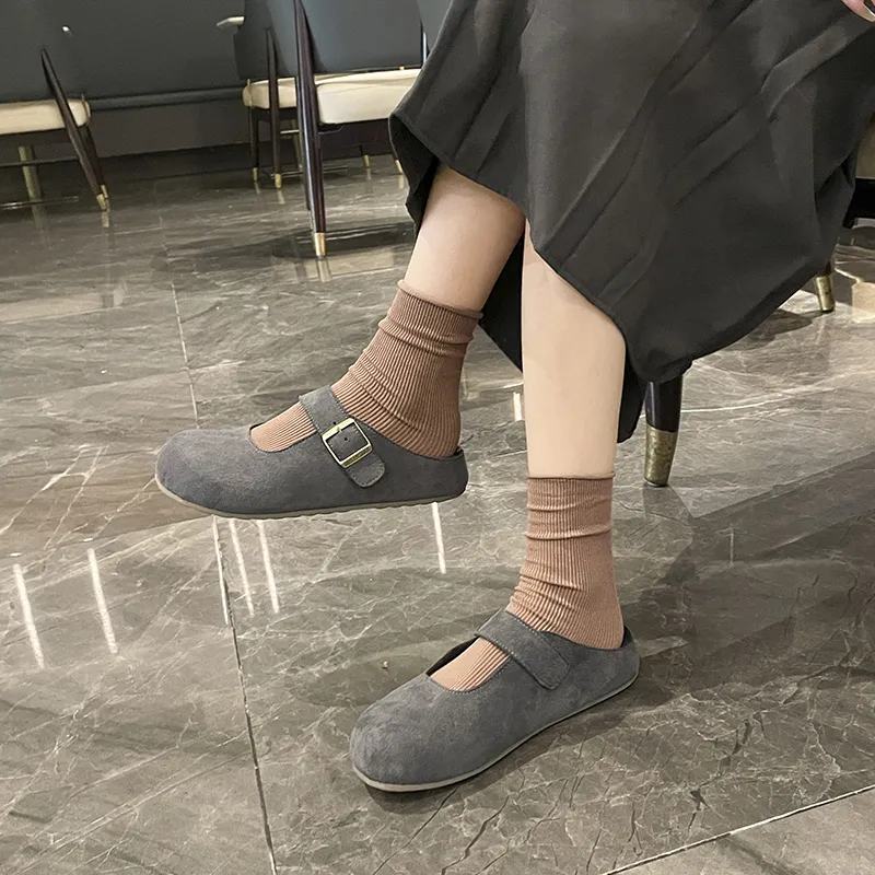 Nrillo Abrasion-Resistant Slip-Resistant Wrap-toe Slippers Women's-9