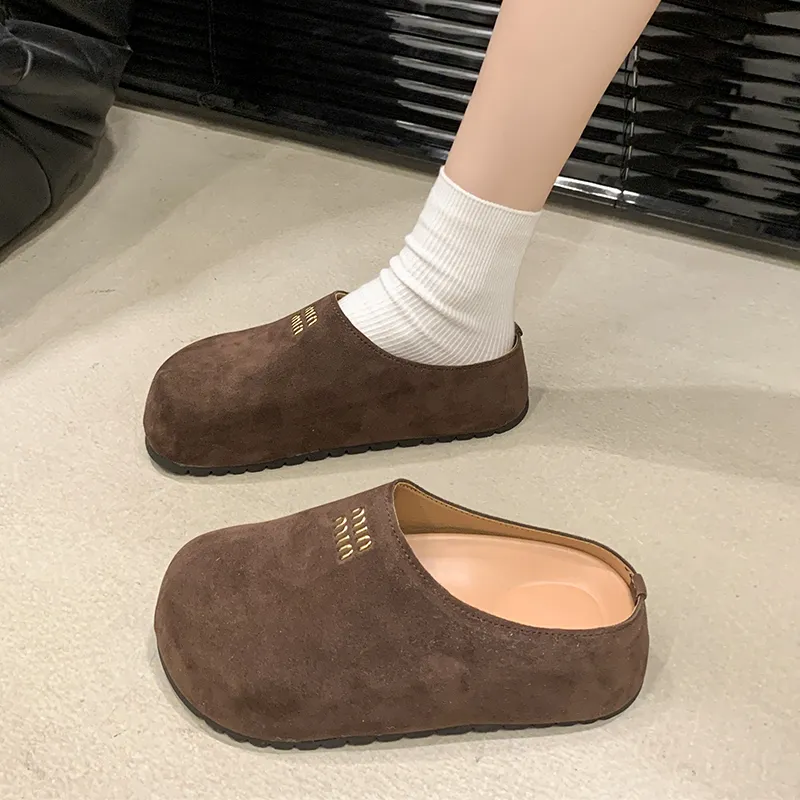Nrillo Abrasion-Resistant Slip-Resistant Wrap-toe Slippers Women's-1