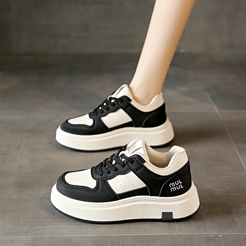 Nrillo Slip Resistant Cushioning Wear Resistant Balance Low Top Skateboard Shoes Women's-1