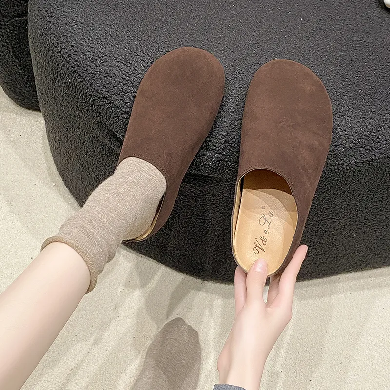 Nrillo Abrasion-Resistant Slip-Resistant Wrap-toe Slippers Women's-12