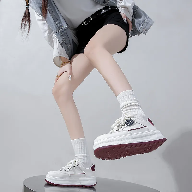 Nrillo Slip-Resistant Cushioning Wear-Resistant Balance Low-Top Skateboard Shoes Women's-8