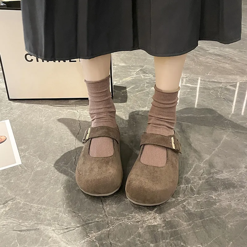Nrillo Abrasion-Resistant Slip-Resistant Wrap-toe Slippers Women's-19