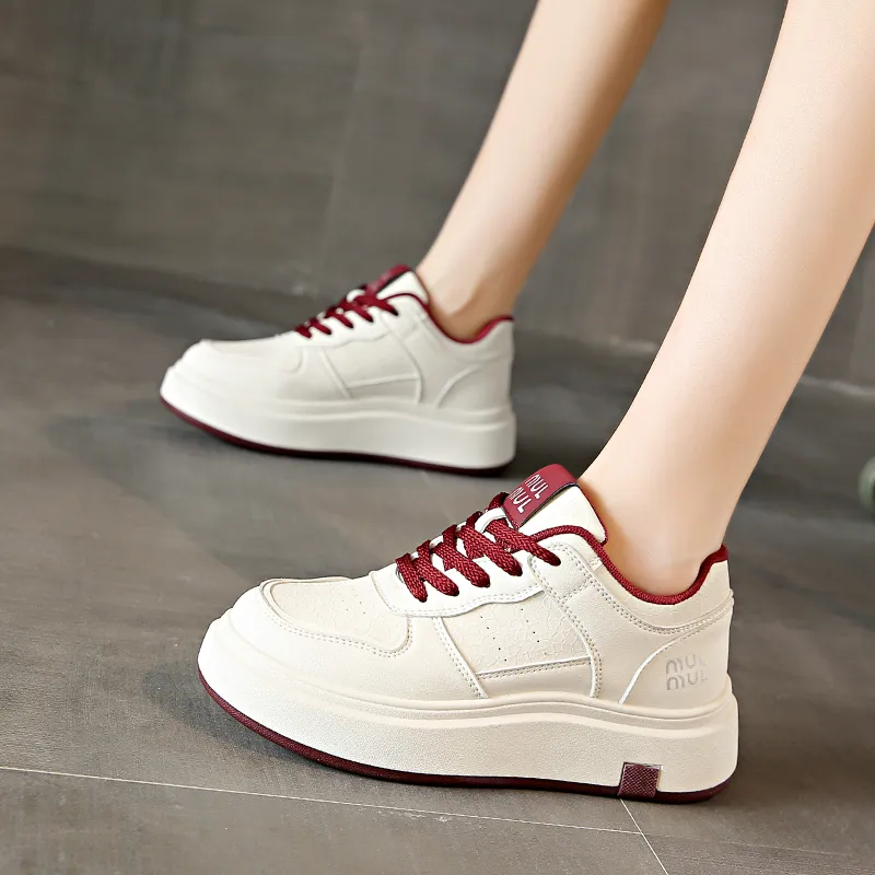 Nrillo Slip Resistant Cushioning Wear Resistant Balance Low Top Skateboard Shoes Women's-9