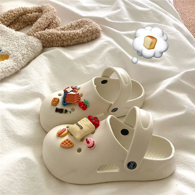 JINGEYU Women's Summer Platform Height Increasing Slippers-3