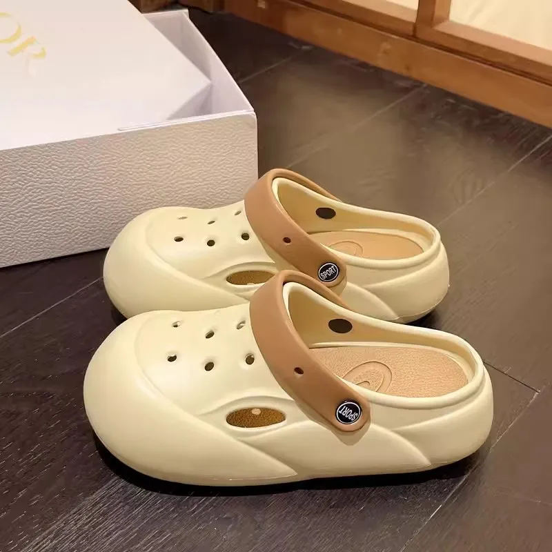 JINGEYU High Style Platform Women's Indoor Home Slip Resistant Platform EVA Squashy And Bouncy Feeling Slippers-2