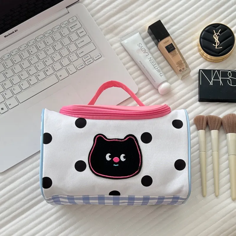 JINGEYU Girlish Heart Beauty Storage Box Portable Large Capacity Storage Toiletry Bag-5