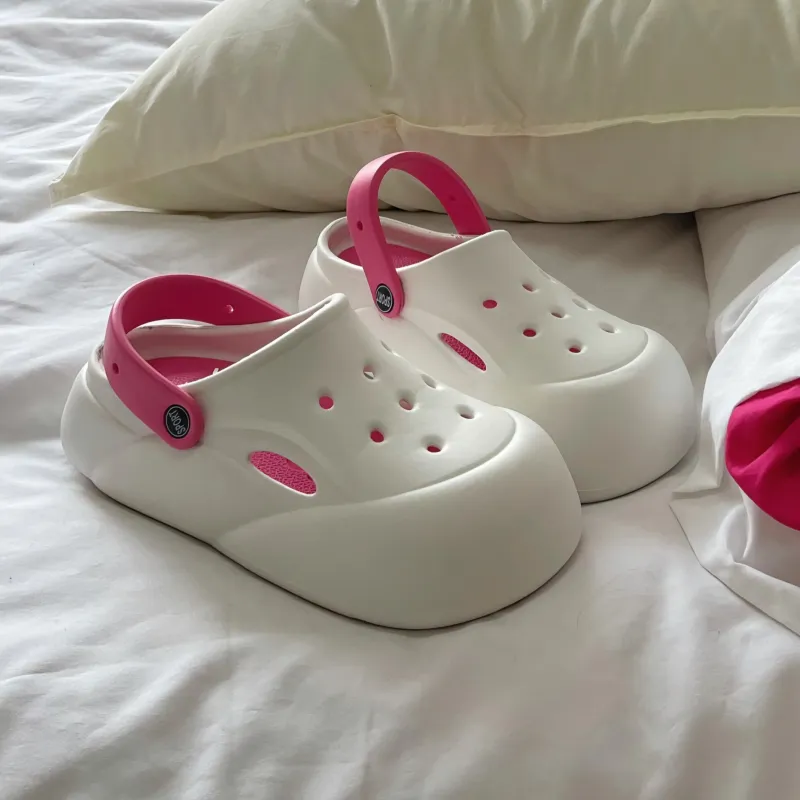 JINGEYU High Style Platform Women's Indoor Home Slip Resistant Platform EVA Squashy And Bouncy Feeling Slippers-6