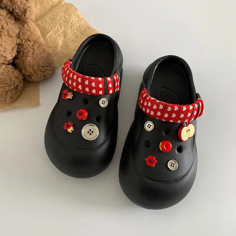 JINGEYU Summer Dopamine Dressing Style Mary Jane EVA Platform DIY Casual Sweet Style Lightweight-1
