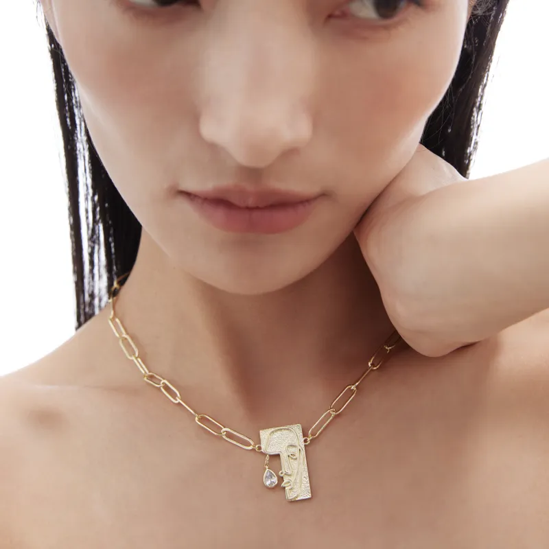 ACC SPACE Zircon Necklaces Unisex-6