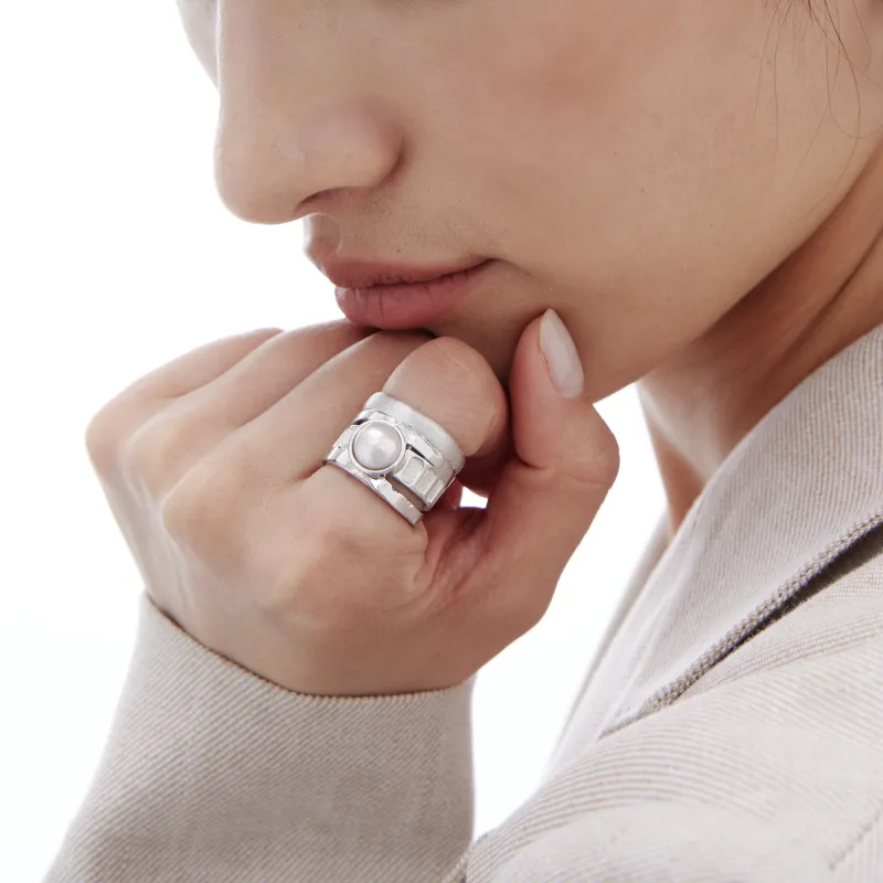 ACC SPACE Copper Alloy Rings Unisex-1