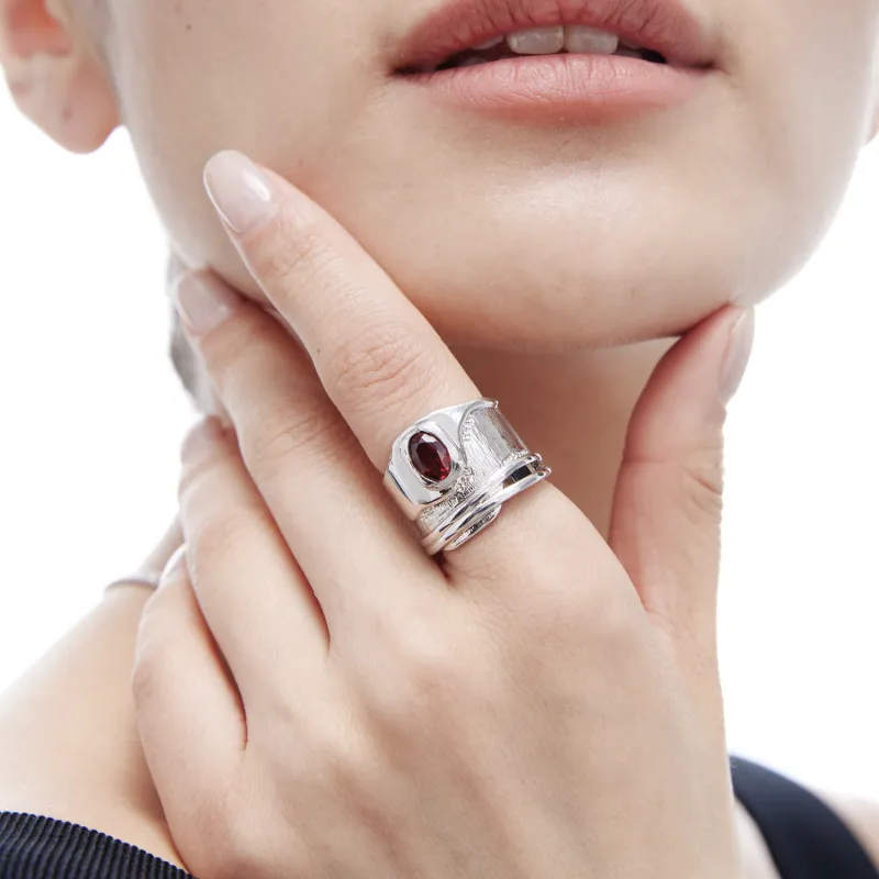 ACC SPACE Copper Alloy Rings Unisex-4