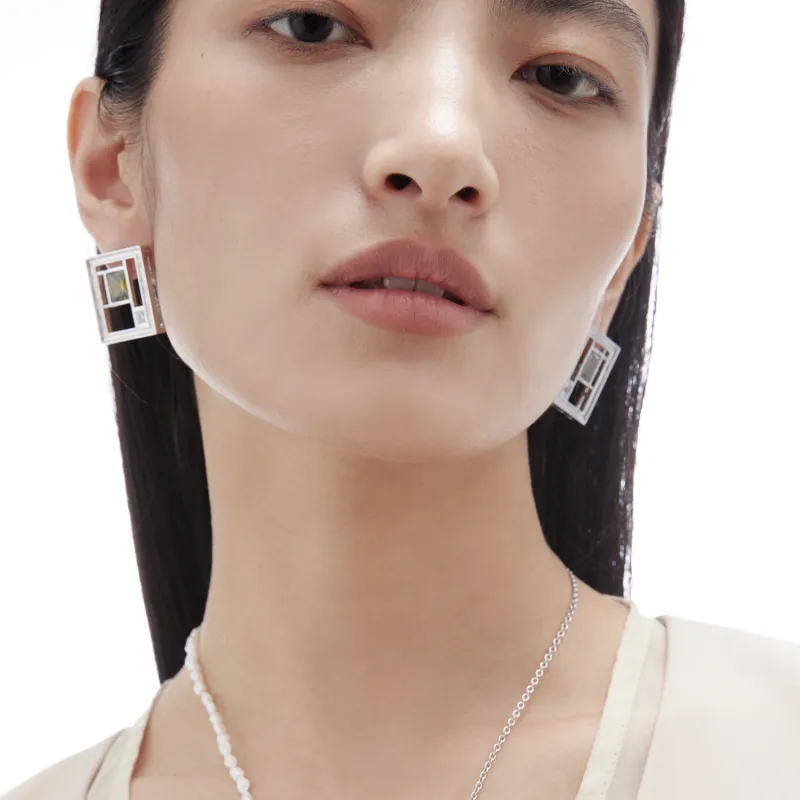ACC SPACE 18K Gold Plated Copper Earrings Unisex-7