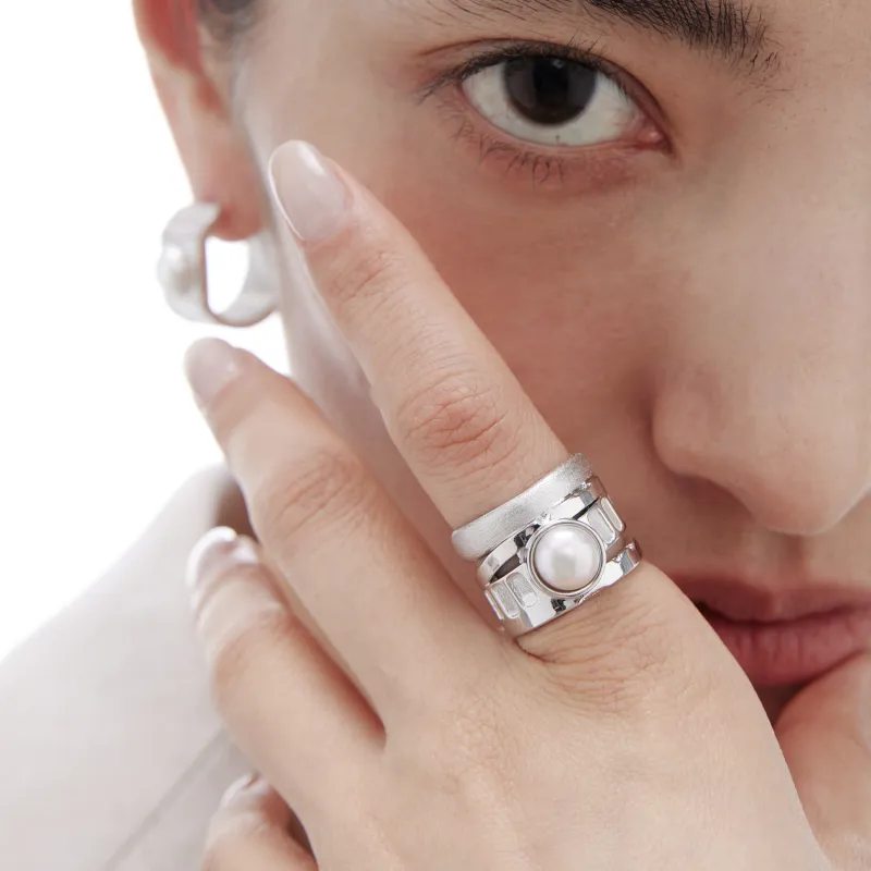 ACC SPACE Copper Alloy Rings Unisex-4