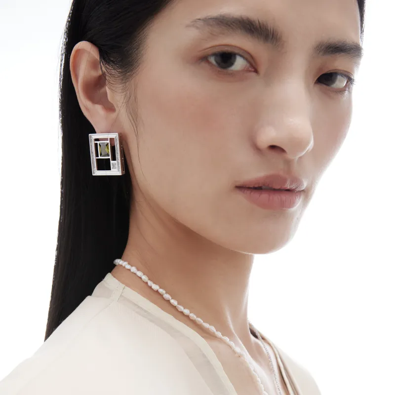 ACC SPACE 18K Gold Plated Copper Earrings Unisex-8