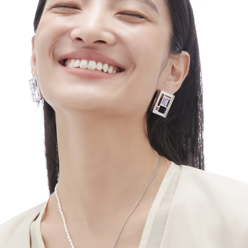 ACC SPACE 18K Gold Plated Copper Earrings Unisex-5
