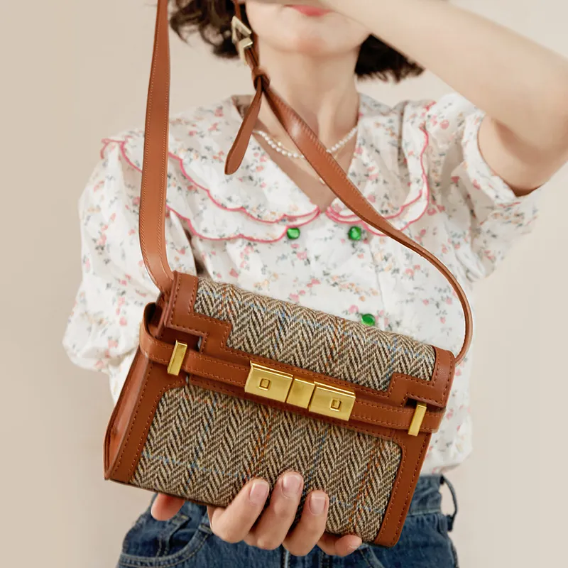Harris Salome Tweed Crossbody Bag Women's Kelly Color-3