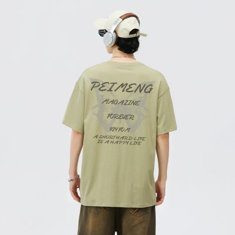 PEIMENG Short Sleeved T Shirts Unisex Comes With Necklace-15
