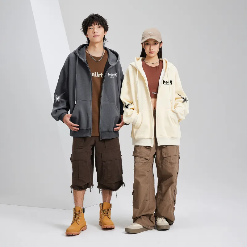 PEIMENG Sweatshirt Jacket Unisex-12
