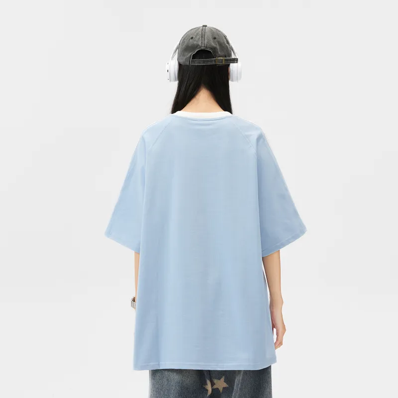 PEIMENG Short Sleeved T Shirts Unisex Comes With Necklace-14