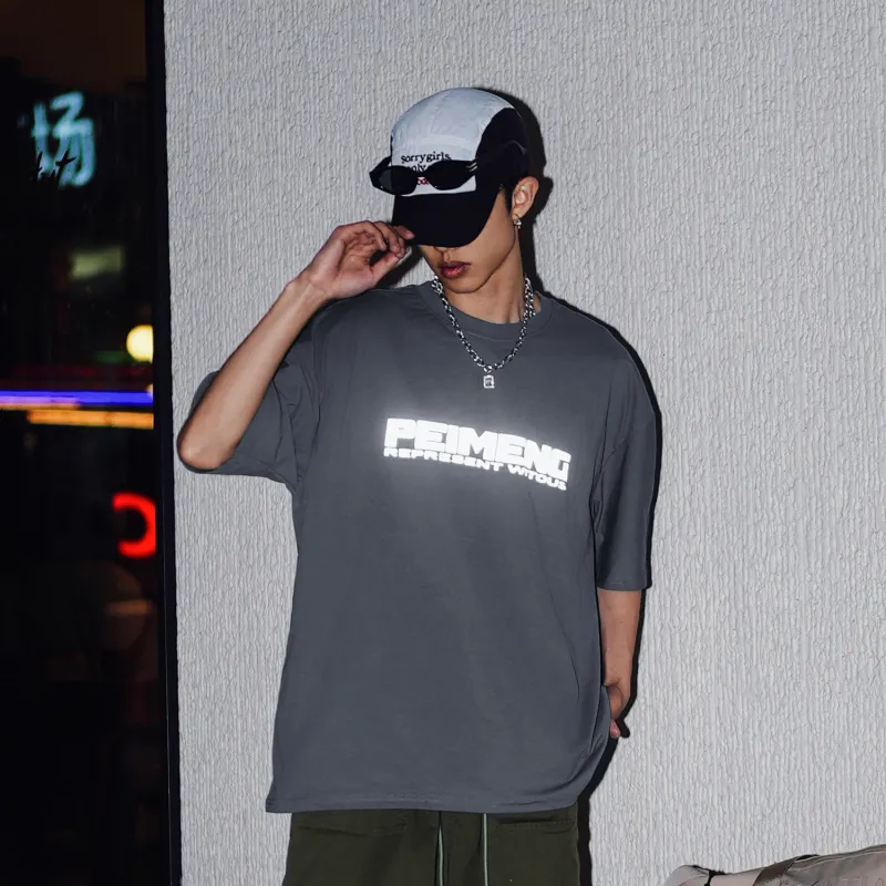 PEIMENG Short Sleeved T Shirts Unisex Comes With Necklace-14