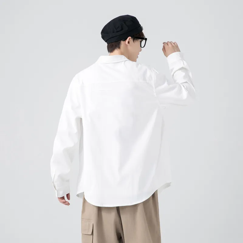 PEIMENG Shirts Unisex White-3