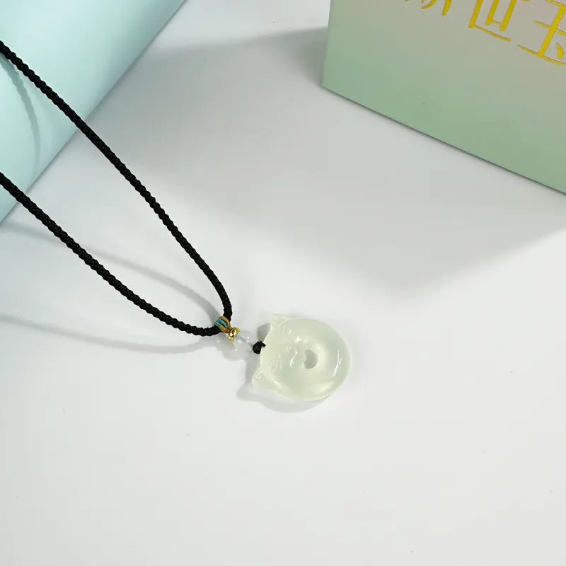JIAOSHIYU Natural Serpentine Jade Pendants Unisex-2