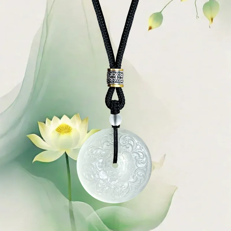 JIAOSHIYU Serpentine Jade Necklaces Women's-3