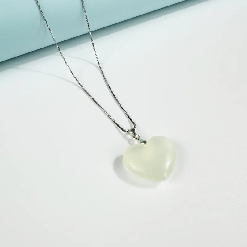 JIAOSHIYU Serpentine Jade Necklaces Women's-3
