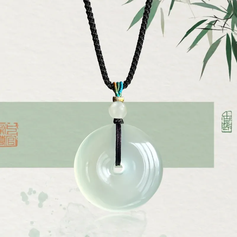JIAOSHIYU Serpentine Jade Necklaces Women's-2