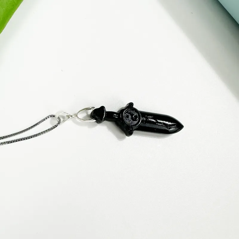 JIAOSHIYU Natural Serpentine Jade Necklaces Unisex-4