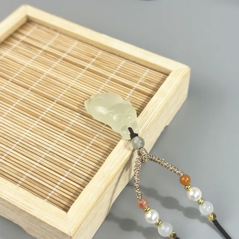 JIAOSHIYU Serpentine Jade Necklaces Women's-3