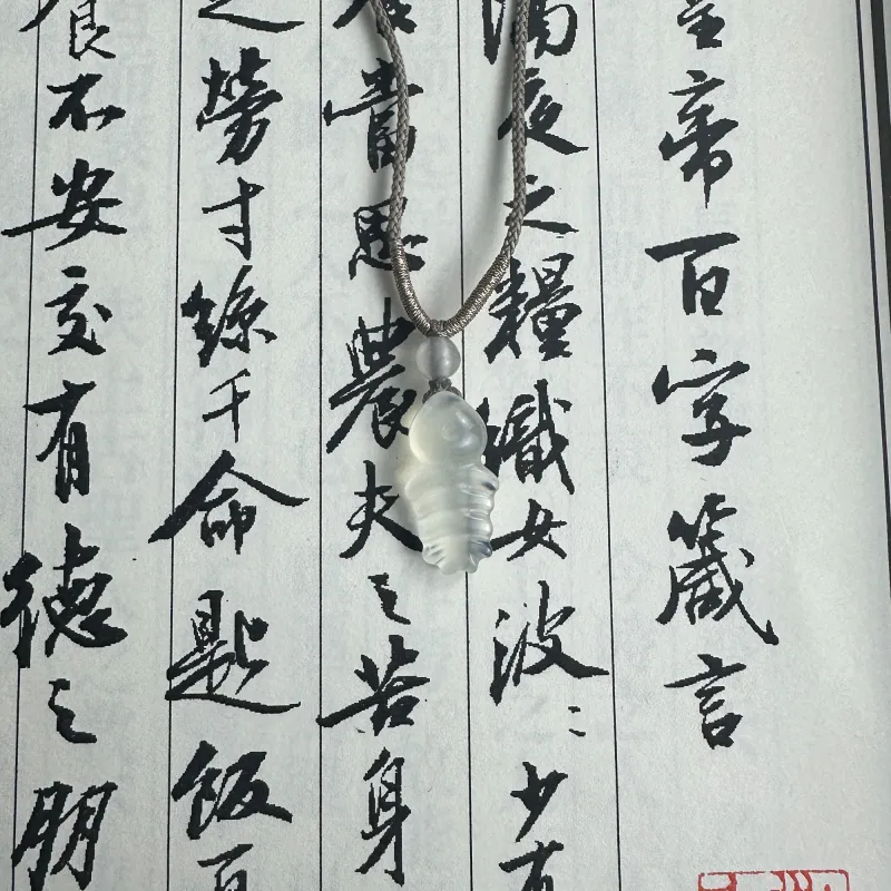 JIAOSHIYU Serpentine Jade Necklaces Unisex-4