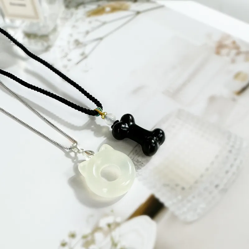 JIAOSHIYU Serpentine Jade Necklaces Unisex-12