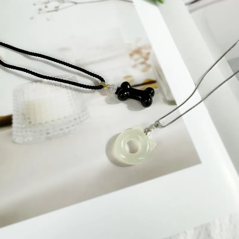 JIAOSHIYU Serpentine Jade Necklaces Unisex-11