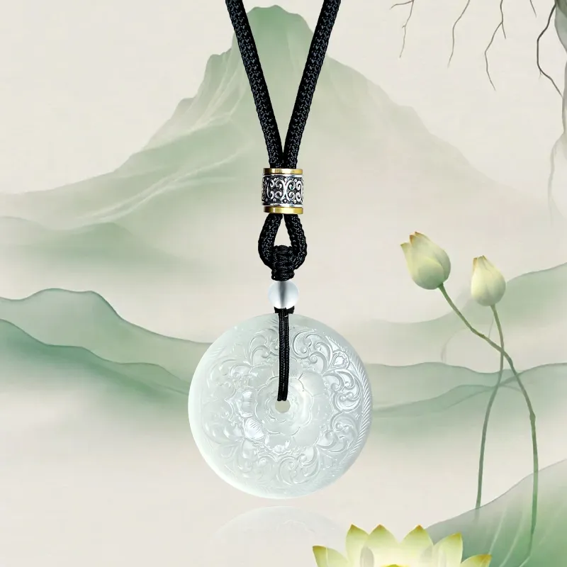 JIAOSHIYU Serpentine Jade Necklaces Women's-2