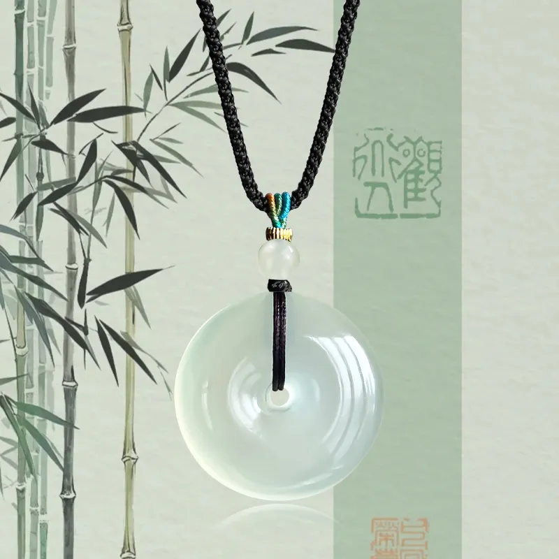 JIAOSHIYU Serpentine Jade Necklaces Women's-3