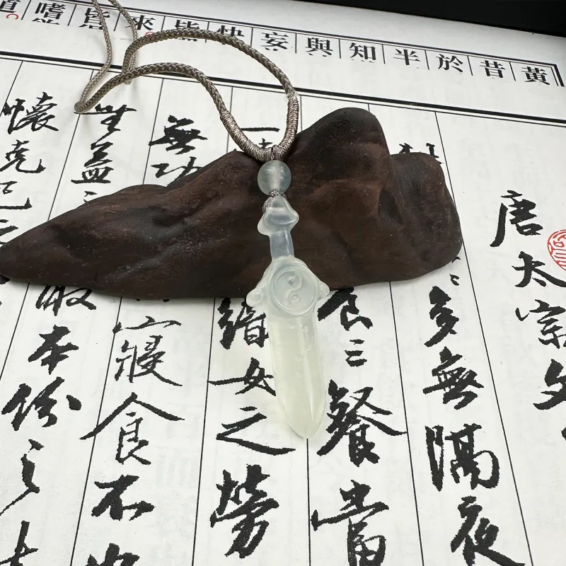 JIAOSHIYU Serpentine Jade Necklaces Unisex-1