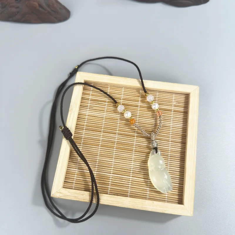 JIAOSHIYU Serpentine Jade Necklaces Women's-4